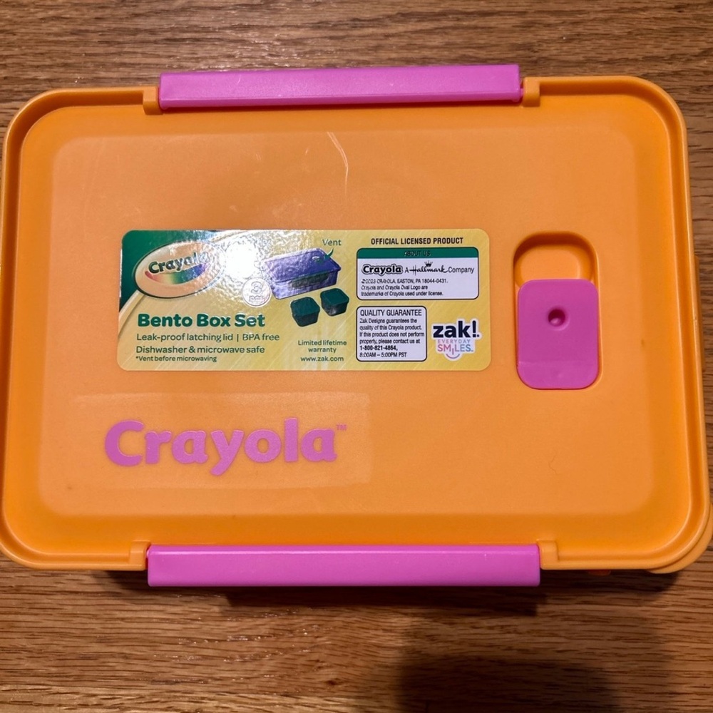 Crayola Orange and Pink Bento Box